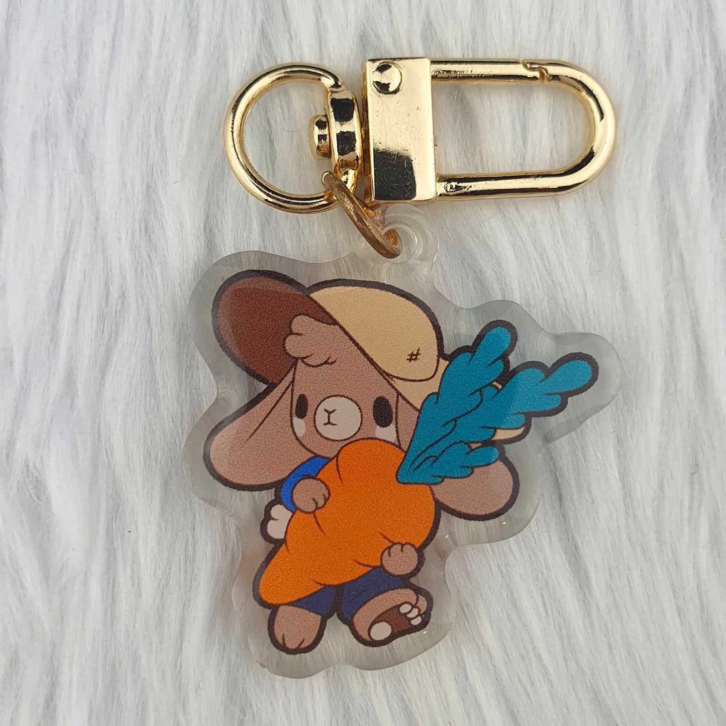 Farmer Bunny Charm