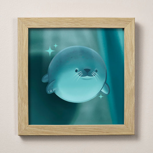 Fat Seal Print 12cm x 12cm (4.7" x 4.7")