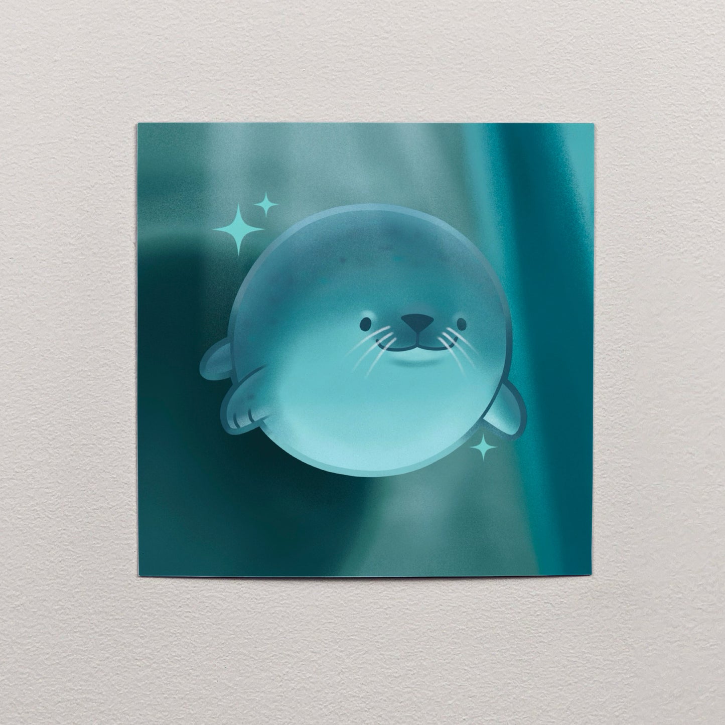 Fat Seal Print – 12 × 12 cm