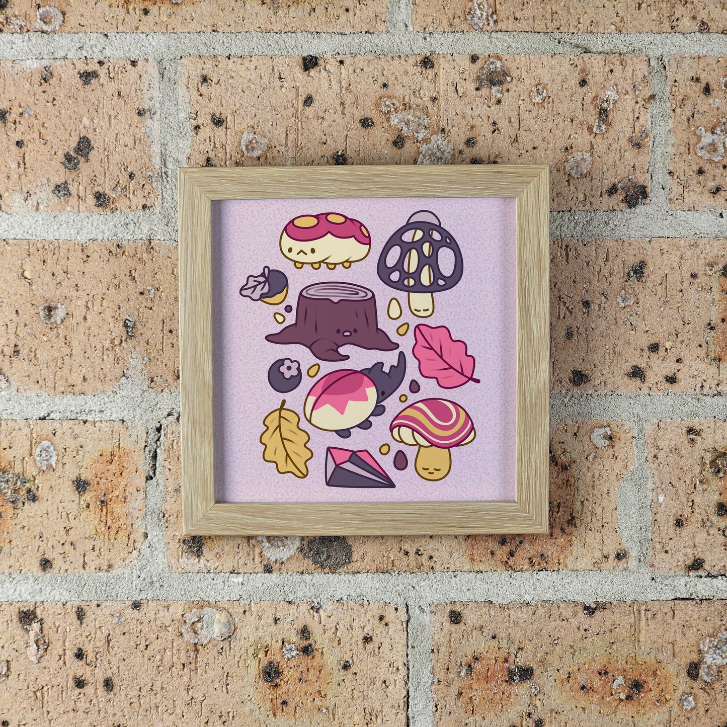 Forest Delights Print – 12 × 12 cm