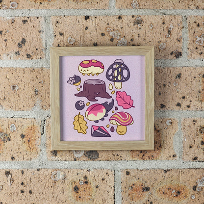 Forest Delights Print – 12 × 12 cm