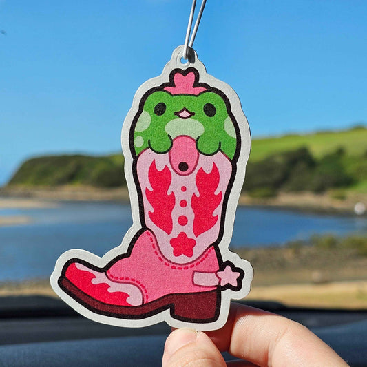 Froggy Cowgirl Air Freshener (Watermelon Scented)