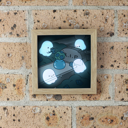 Ghost Grave Print – 12 × 12 cm