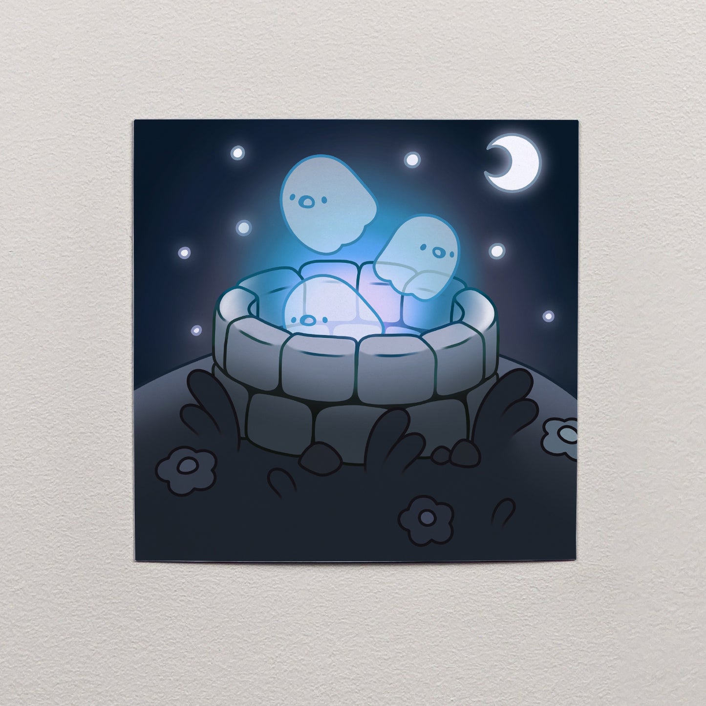 Ghost Well Print – 12 × 12 cm