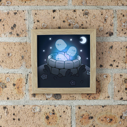 Ghost Well Print – 12 × 12 cm