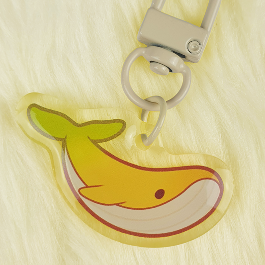 Banana Whale Acrylic Charm