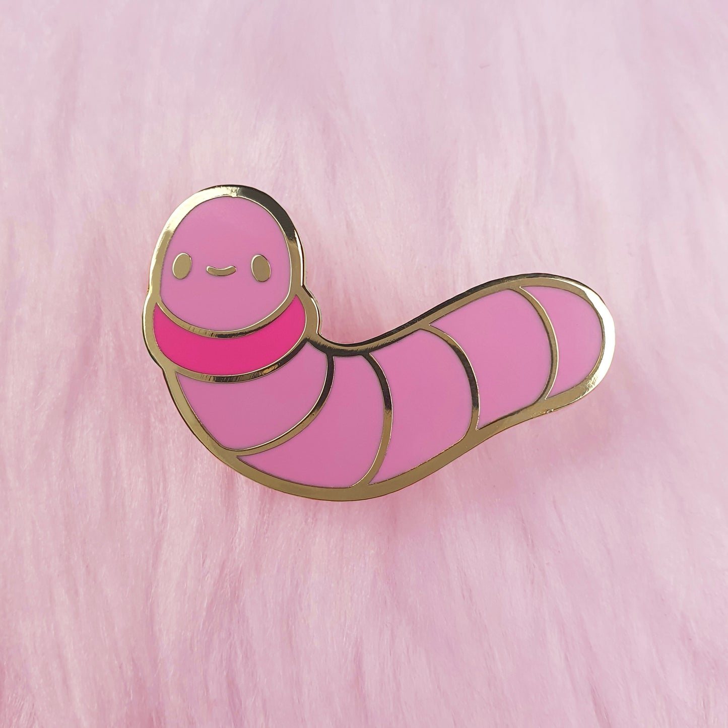 Worm Enamel Pin