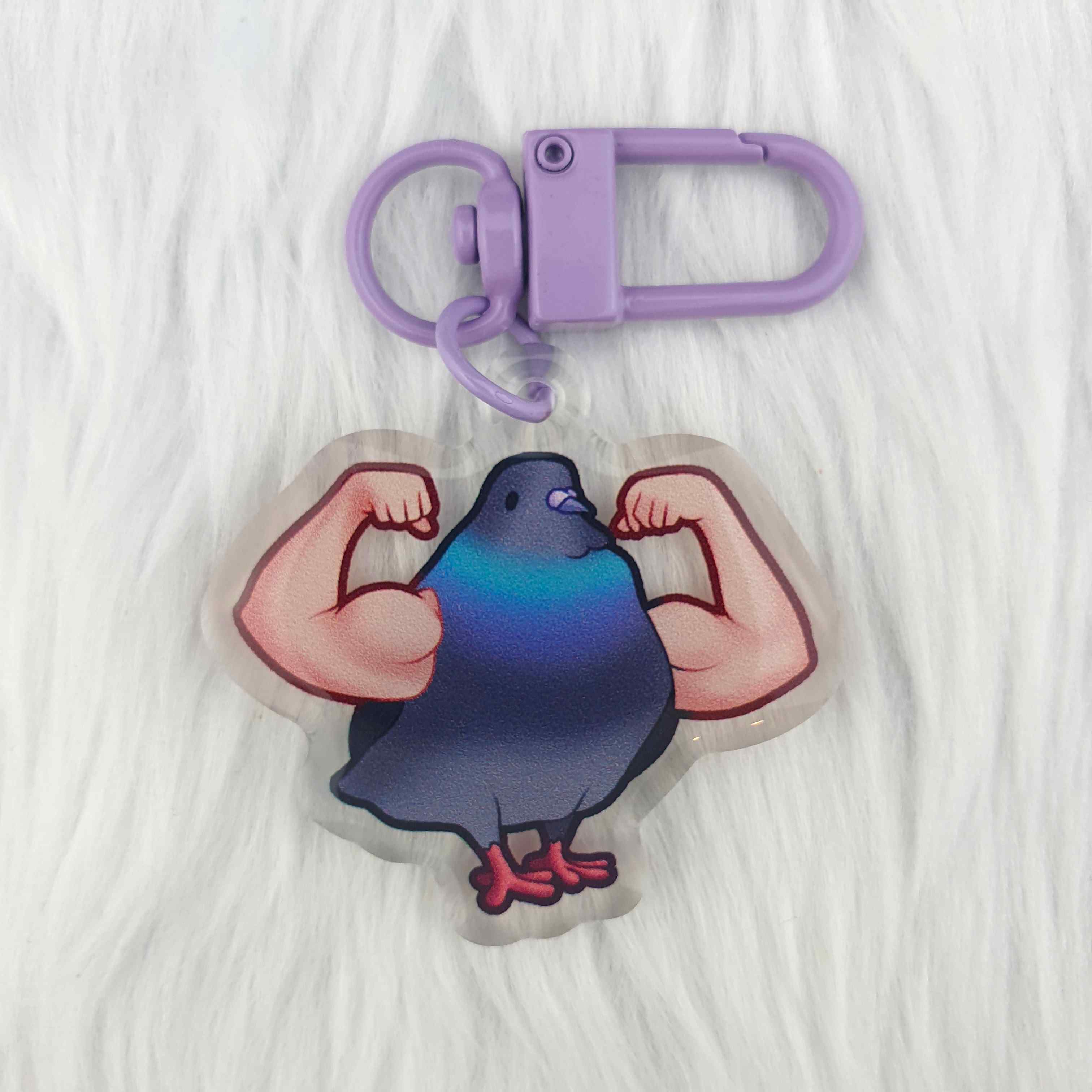 Muscle Pigeon Charm – Pinstachiio