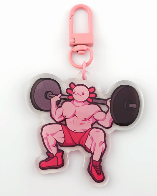 Muscle Axolotl Keychain/Charm