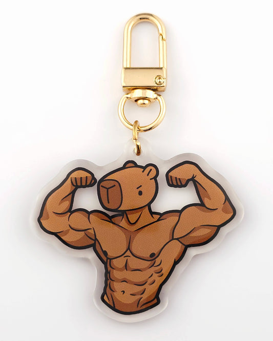 Muscle Capybara Keychain