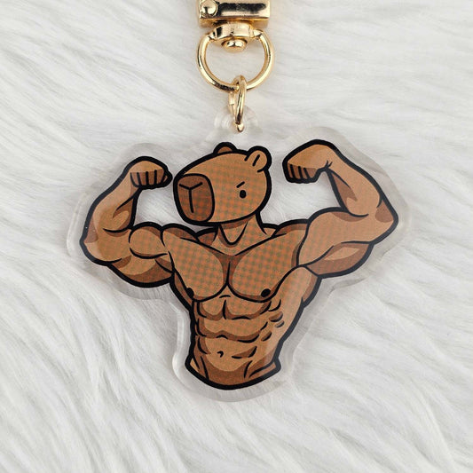 Muscle Capybara Keychain