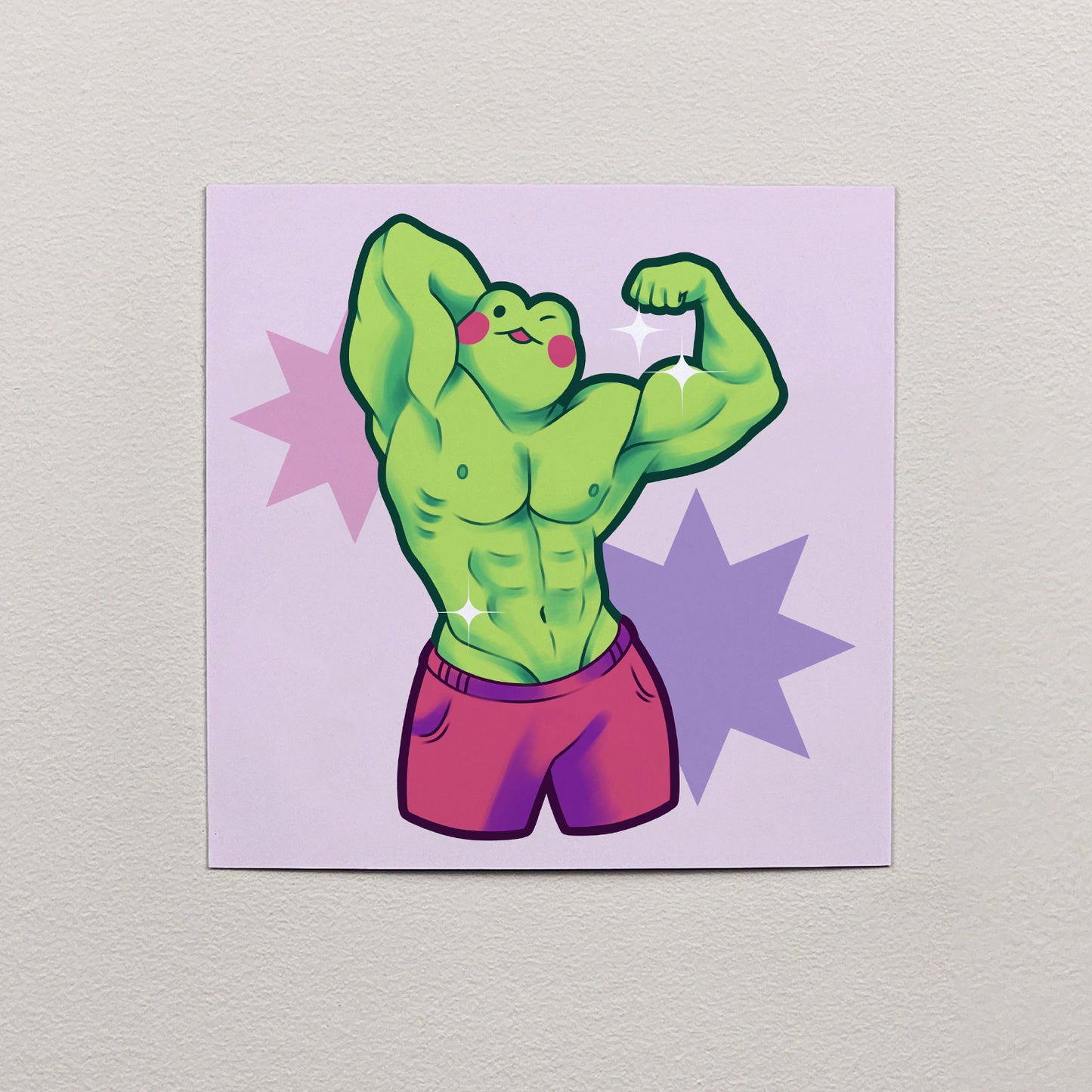 Muscle Froggy Print