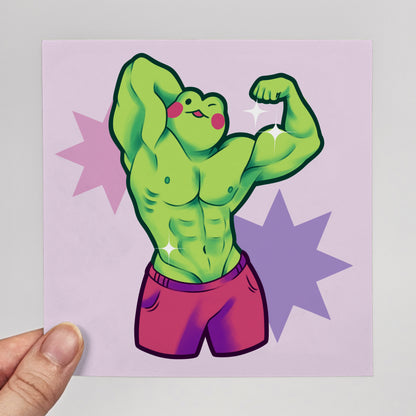 Muscle Froggy Print