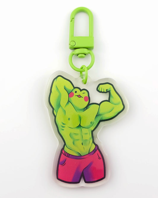 Muscle Froggy Keychain