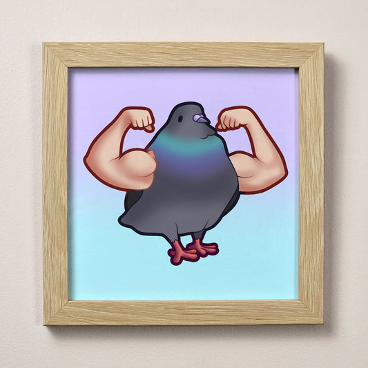 Muscle Pigeon Print