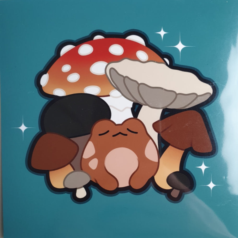 froggy toadstool small print