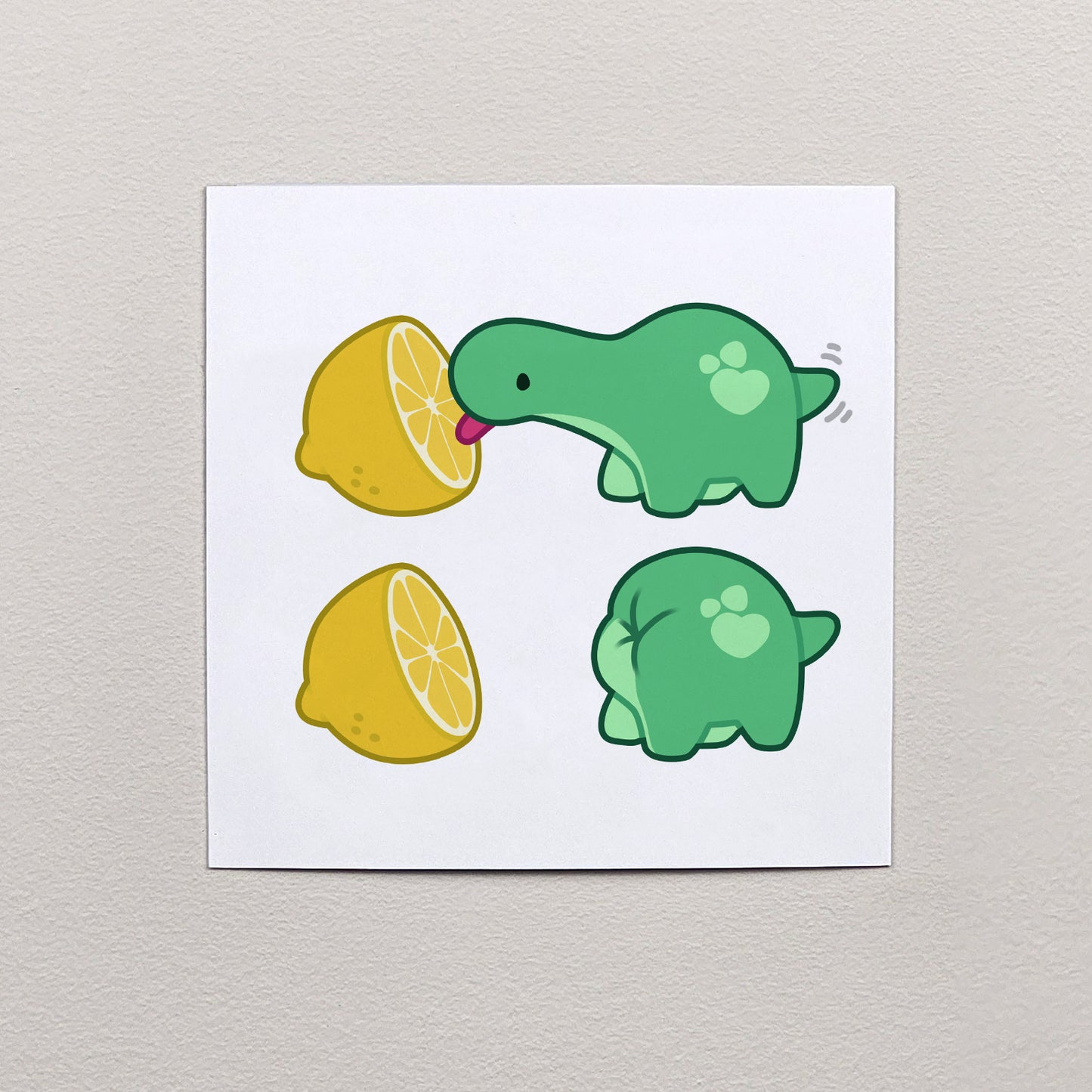 Pistachio Licking A Lemon Meme Print