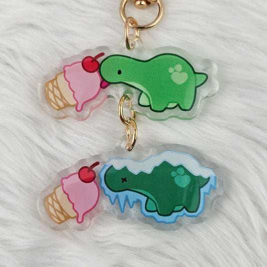 Pistachio Brain Freeze Keychain