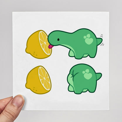 Pistachio Licking A Lemon Meme Print