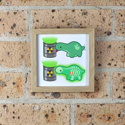 Pistachio Surprise X-Ray Print – 12 × 12 cm