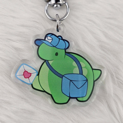 Pistachio Postal Service Keychain