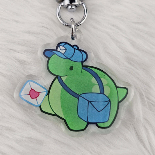 Pistachio Postal Service Keychain