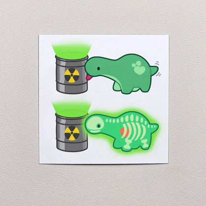Pistachio Surprise X-Ray Print – 12 × 12 cm