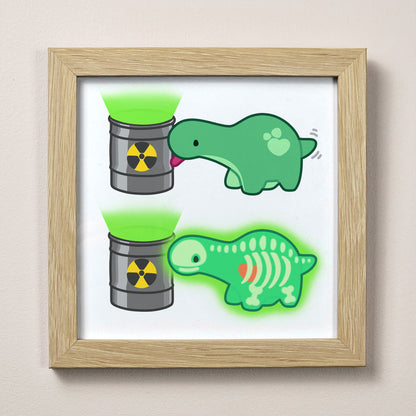 Pistachio Surprise X-Ray Print – 12 × 12 cm