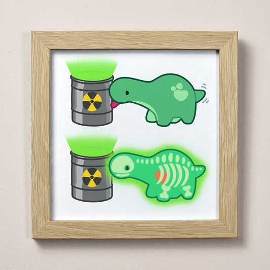 Pistachio Surprise X-Ray Print 12cm x 12cm (4.7" x 4.7")
