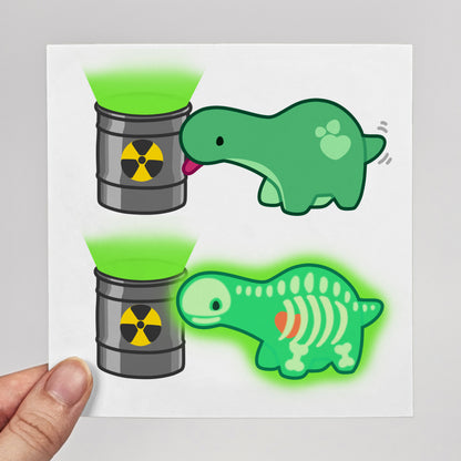 Pistachio Surprise X-Ray Print – 12 × 12 cm