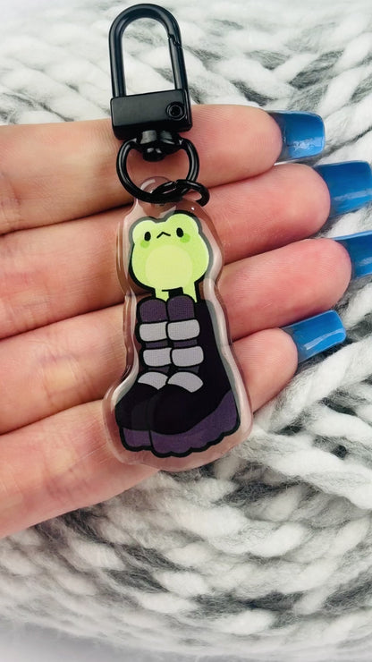 Goth Froggy Keychain/Charm