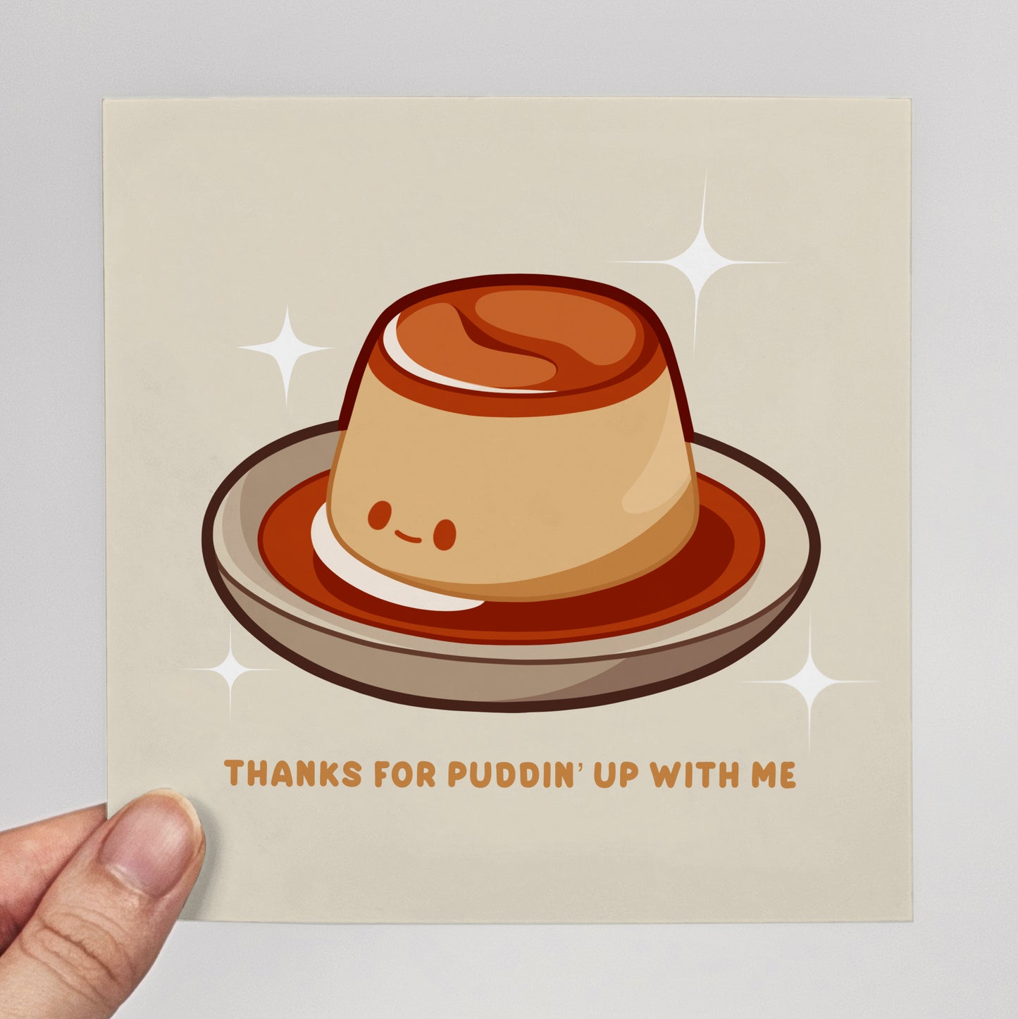 Thanks for Puddin’ Print – 12 × 12 cm