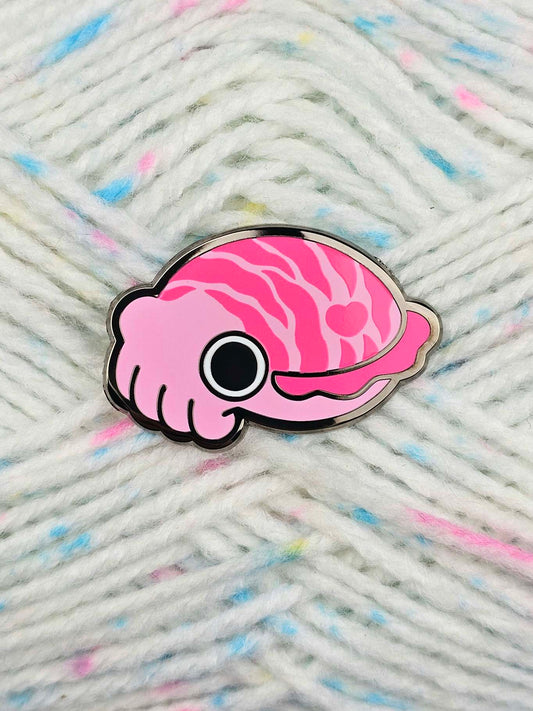 Pink Cuttlefish Pin