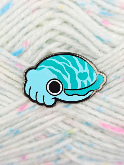Blue Cuttlefish Pin