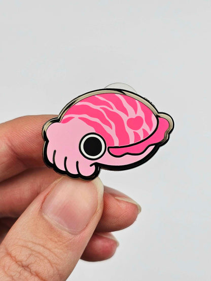 Pink Cuttlefish Pin