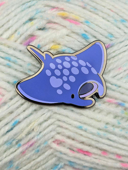 Spotted Manta Ray Pin