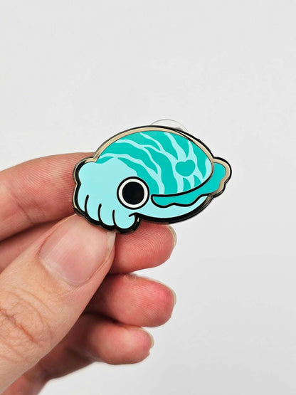 Blue Cuttlefish Pin