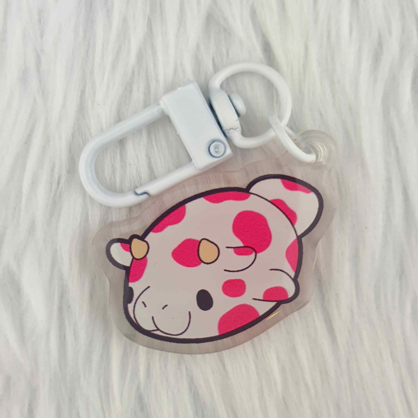 Strawberry Milk Seacow Charm