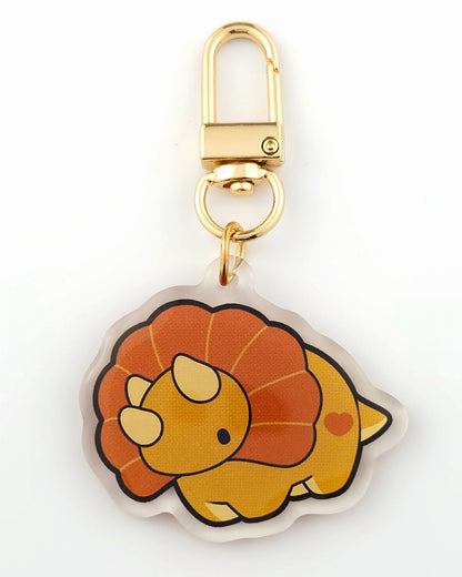 Triceratops Keychain/Charm