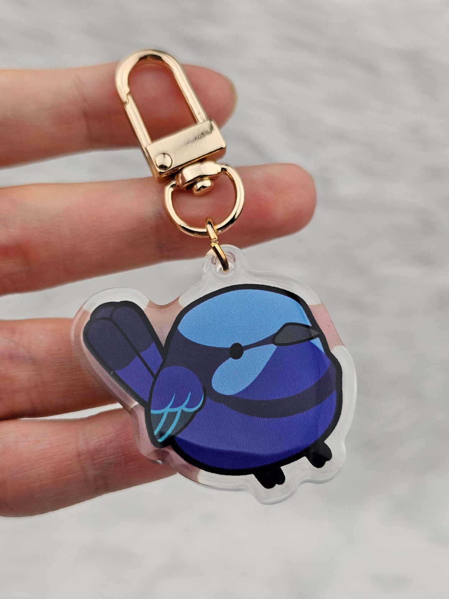 Splendid Fairy Wren Keychain/Charm