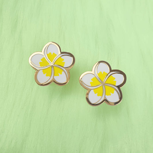 Yellow Frangipani Enamel Pin