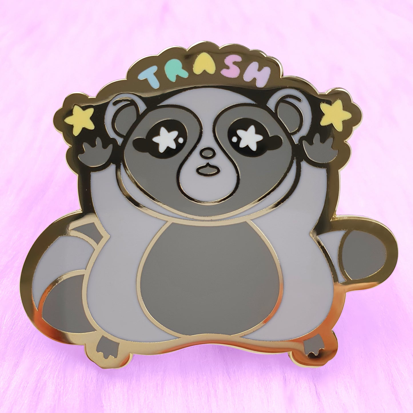 Trash Panda Enamel Pin