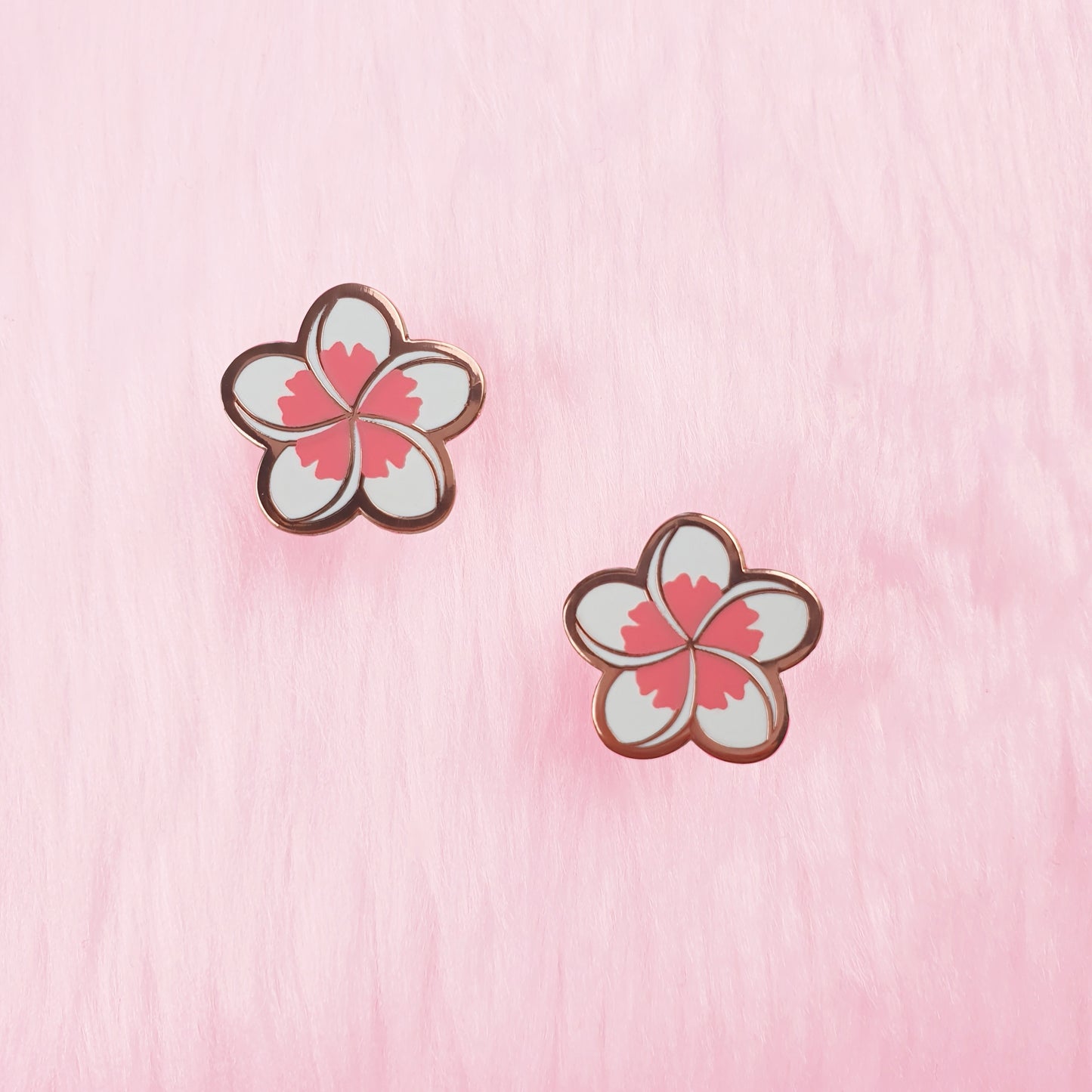 Pink Frangipani Enamel Pin