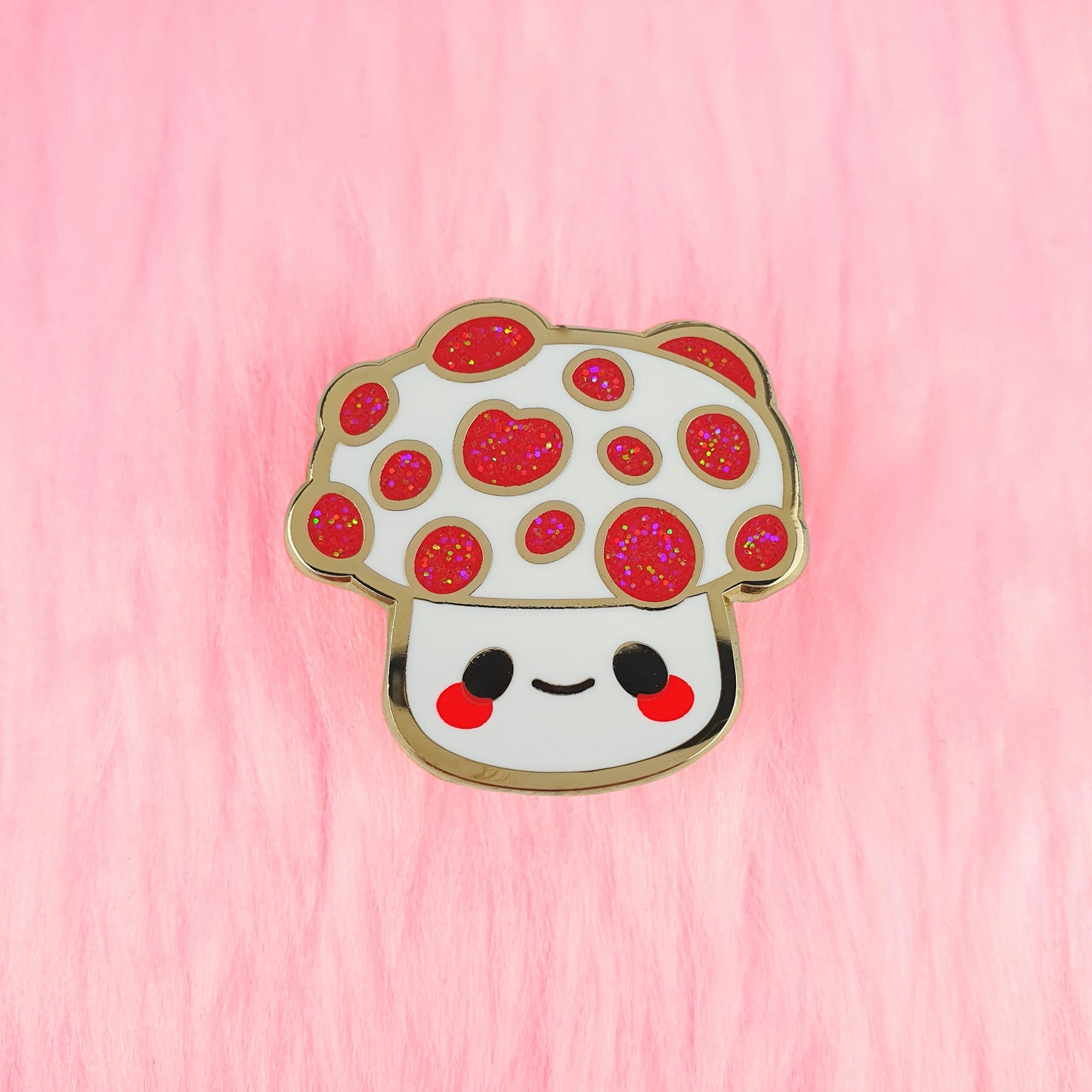 Blood Tooth Fungus Mushroom Enamel Pin