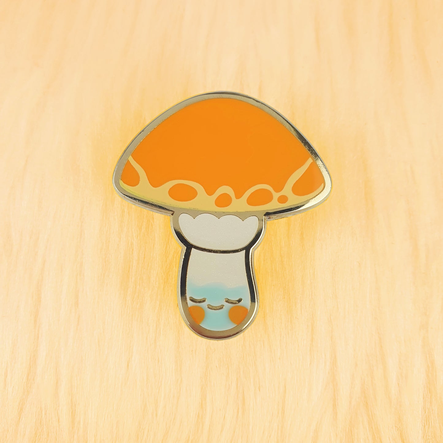 Golden Top Mushroom Enamel Pin