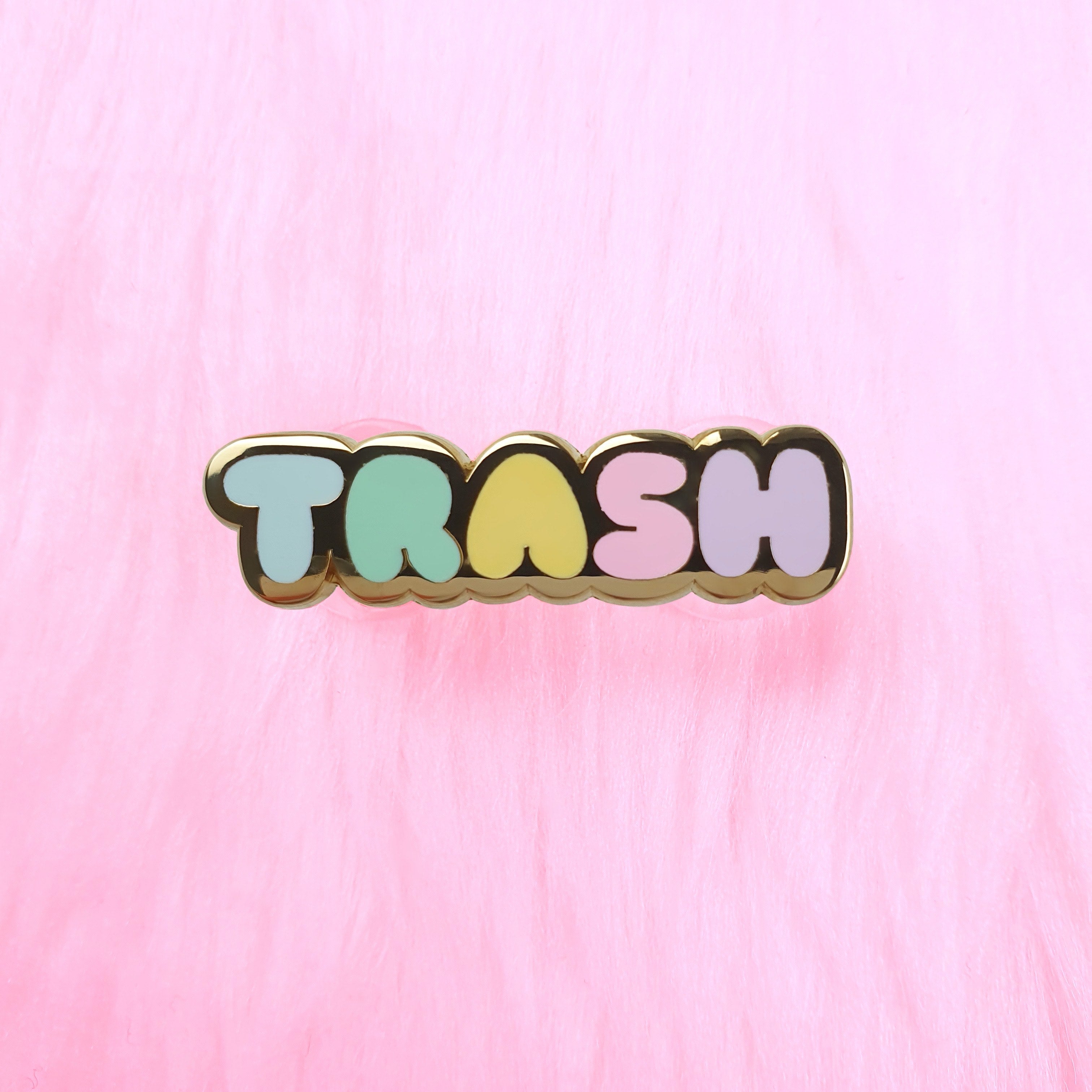 TRASH Enamel Pin – Pinstachiio
