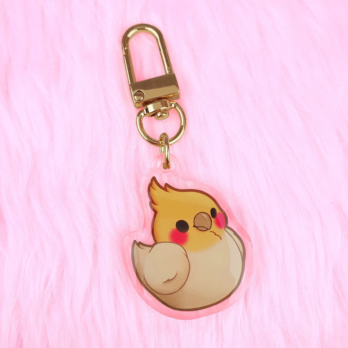 Cockatiel Acrylic Charm