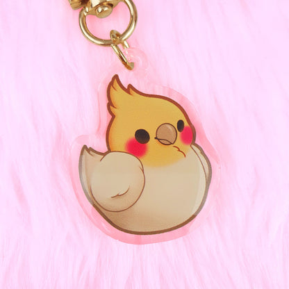 Cockatiel Acrylic Charm